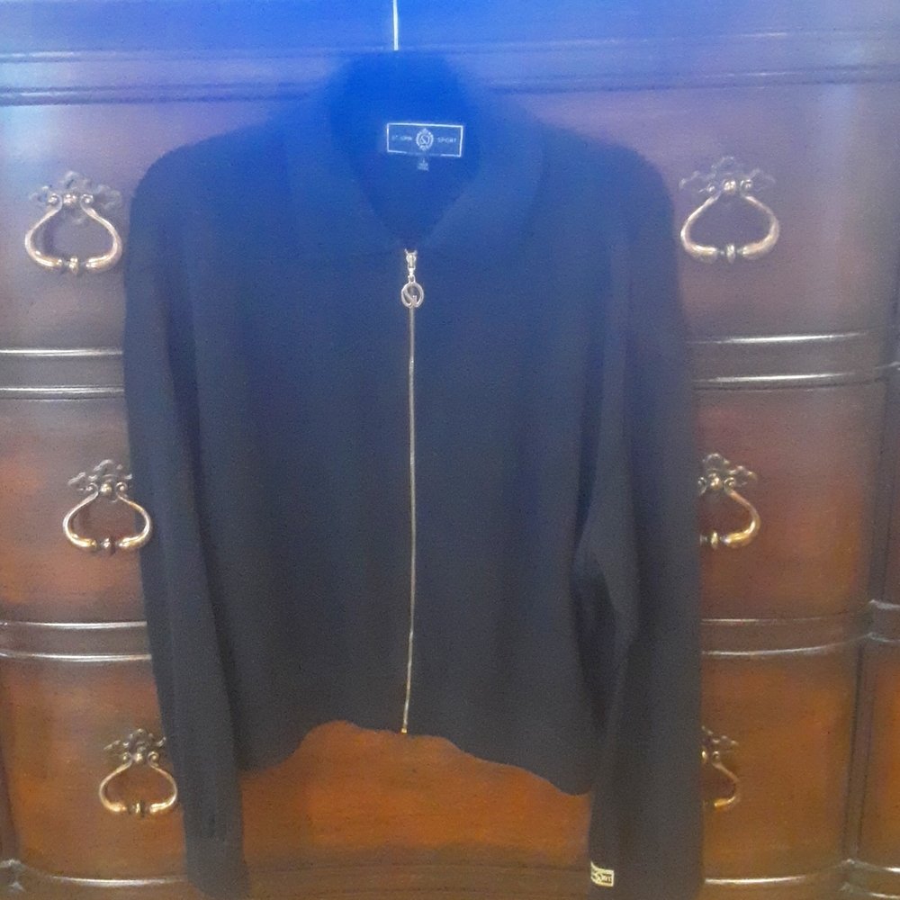 St. John zipper Sweater L